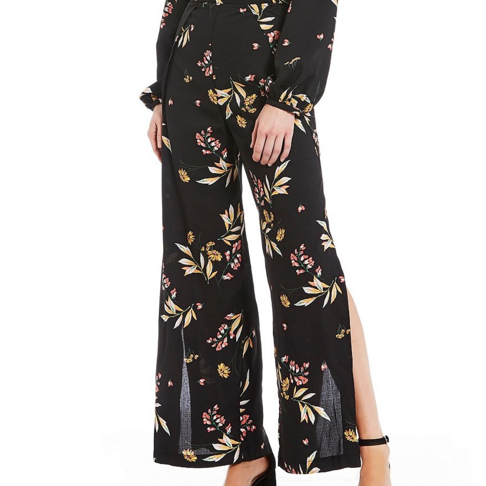 GB Wide Leg Printed Pants